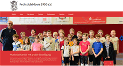 Desktop Screenshot of fechtclub-moers.de