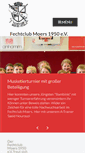 Mobile Screenshot of fechtclub-moers.de